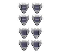 HBBursts Solar Wire-Free Strobe Warning Light, Super Bright Emergency Magnetic, Smart Sensor Flashing Barricade Safety Road Construction Traffic Waterproof(8pack,Bracket)