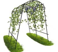 HBBursts Vegetable Climbers For Climbing Plants, Trellis Zucchini & Cucumber, With Detachable Support & Climbing Net, For Outdoor Pea, Bean, Grapes, Tomato(3 Arches(120cm*120cm))