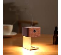 HBCIDC Motion Sensor Night Light with Desktop Wall Mounted Perfect for Bedroom Car Romantic Gift for Christmas Valentine’s Day(Walnut Wood)