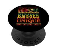 HBCU College Humbled Blessed Creative Unique Black History PopSockets Adhesive PopGrip