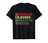 HBCU Humbled Blessed Creative Unique - African Pride T-Shirt