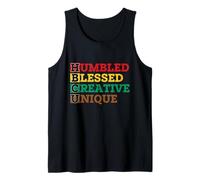 HBCU Humbled Blessed Creative Unique - African Pride Tank Top