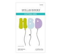 HBD Balloons Etched Dies