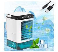 HBDSMLPL With Ice Box Mini Air Conditioner, Car AC Silent Atomization Stand Alone Air Conditioner Portable Cooler Fan