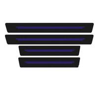 HBDTNTKF 4Pcs Car Door Sill Strips For Renault Symbioz E Tech Full Hybrid 2024-2025, Anti Scratch Welcome Pedal Anti-Kick Plates Threshold Guard Styling Decor Accessories,D/Purple Line