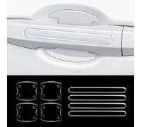HBDTNTKF 8 Pieces Car Door Handle Protective Film For Toyota AYGO X 2022-2024, Transparent Doors Bowl Auto Hand Grip Stickers Waterproof Easy Install