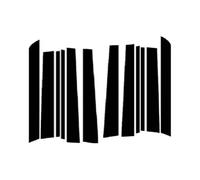 HBDTNTKF Car Pillar Sticker Decal For Range Rover L322 2002-2012, Window Trim Center Pillar-Sticker Side Door Decorative Mouldings Anti Scratch Protector,A