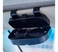 HBDTNTKF Car Sun Visor Glasses Clip For B-M-W3 Series E90 2004-2013, Plastic Sunglasses Storage Boxes Interior Holder Universal Accessories Double Snap Mount,C/Black