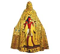 HBDVHZ Full Length Ancient Egypt Tribe Series Print Hooded Cloak For Adults,Carnival Cape,Masquerade Costume,Unisex