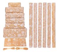 HBell Christmas Wrapping Paper Roll,6 Rolls Xmas Gift Wrap Paper 44cm x 3M