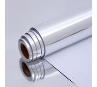 HBell Silver Wrapping Paper Roll,60cm*10m Silver Metallic Wrapping Paper,Perfect for Gift Wrap,DIY Crafts, Wedding,Birthday,Christmas,Baby Shower,Festive Decorations