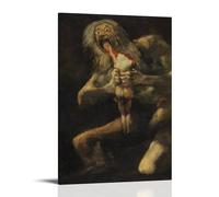 HBEOOP Francisco Goya Famous Paint (Saturn Devouring One of His Sons) Print Poster Wall Art Scroll Canvas Painting Picture Living Room Decor Home 24x36inch(60x90cm)