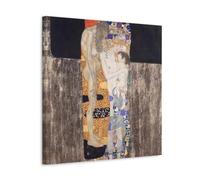 HBEOOP Gustav Klimt Famous Paint (The Three Ages of Woman) Print Poster Canvas Art And Wall Art Picture Print Modern Family Bedroom Decors 28x28inch(70x70cm)