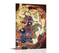 HBEOOP Gustav Klimt Famous Paint (The Virgins) Print Poster Wall Art Bedroom Prints Home Decor Hanging Picture Canvas Paintings 20x30inch(50x75cm)