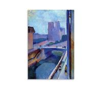 HBEOOP Henri Matisse Famous Paint (A Glimpse of Notre-Dame in The Late Afternoon) Print Poster Room Aesthetic Print Art Wall Painting Canvas Modern Bedroom Decor 20x30inch(50x75cm)