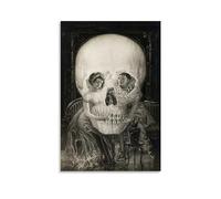 HBEOOP Salvador Dali Famous Paint (Skull) Print Poster Art Print Wall Photo Paint Hanging Picture Family Bedroom Decor Gift 16x24inch(40x60cm)