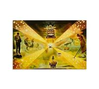 HBEOOP Salvador Dali Famous Paint (The Railway Station at Perpignan) Print Poster Wall Art Scroll Canvas Painting Picture Living Room Decor Home 20x30inch(50x75cm)