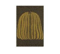 HBEOOP Yayoi Kusama Famous Paint (Yellow Pumpkin) Print Poster Painting On Canvas Wall Art Scroll Picture Print Living Room Walls Decor Homes 12x18inch(30x45cm)