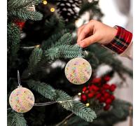 Hberchic Traditional Christmas Ornaments 12pcs Exquisite Hand Painted | Christmas Balls Holiday Party Home Decoration 6CM/2.36IN High End Boutique Hand Painted Balls Set Cosy Winter Home