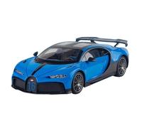 HBEUBUOEB Pre Built Scaled Model 1:18 For Bugatti Chiron Alloy Car Model With Lights Sounds For Car Lovers Kids Authentic Replica Simulation Replicas(Blue with box)