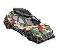 HBEUBUOEB Pre Built Scaled Model 1/24 For Audi Rs6 Avant Station Wagon Alloy Racing Car Model Diecast Metal Track Sports Vehicles Sound Light Kids Gift Simulation Replicas(Racing green)