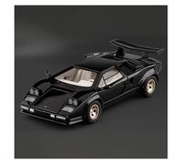 HBEUBUOEB Pre Built Scaled Model 1:24 For Countach LP500S Sideswipe Supercar Car Model With Sound And Light Children's Toy Collectibles Gifts Simulation Replicas(Black Box)