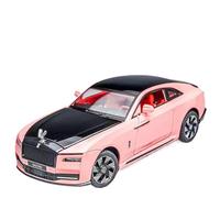 HBEUBUOEB Pre Built Scaled Model 1:24 For Rolls-Royce Shining Alloy Model Toy Vehicle Best Collection For Vehicle Enthusiasts Simulation Replicas(Pink)