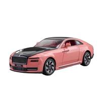 HBEUBUOEB Pre Built Scaled Model 1:24 For Rolls Royce Spectre Alloy Diecast Model Car Sound Light Collection Gifts Boyfriend Gifts Simulation Replicas(Pink with box)