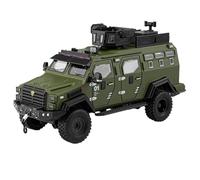 HBEUBUOEB Pre Built Scaled Model 1:24 For Sword Toothed Tiger Explosion Proof Armored Car Model Alloy Diecast Off-road Vehicles Model Birthday Gift Simulation Replicas(Green box)