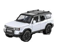 HBEUBUOEB Pre Built Scaled Model 1:32 Alloy Off-Road Vehicle Model Luxurious And Atmospheric Appearance Simulated Sound And Light Cool Toy Model Simulation Replicas(White with box)