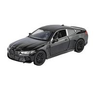 HBEUBUOEB Pre Built Scaled Model 1:32 For M4 Luxury Alloy Sedan Model Simulated Sound Light Four-Wheel Shock Absorption Strong Force Recovery Simulation Replicas(Black with box)