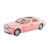 HBEUBUOEB Pre Built Scaled Model 1:32 For Rolls Royce Phantom Alloy Car Model Diecast Toy Vehicles Metal Collection Simulation Sound Light Childrens Gift Simulation Replicas(Pink)