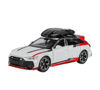 HBEUBUOEB Pre Built Scaled Model 1:32 For Rs6 Alloy Model Beautiful Tabletop Ornaments Best Collectibles For Car Model Lovers Toy Gifts Simulation Replicas(White with box)