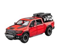 HBEUBUOEB Pre Built Scaled Model 1:32 For Tyrannosaurus Mammoth Alloy Pickup Model Toy Simulated Sound And Light Strong Return Force Exquisite Simulation Replicas(Red with box)