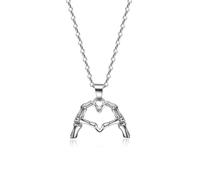 HBFKL Love Skull Hand Necklace Jjewelry Accessories Inspired Fans Gift Merch Necklace Friendship Gift Music Lovers Birthday Gift for Girls, Women, Wives, Daughters and Sisters for More Than 108 Months