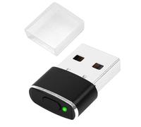 HBFQMDJLX Mouse Jiggler USB Mouse Simulator with 3 Adjustable Speed Modes, Undetectable Anti-Sleep Device for Computer, Driver-Free Plug and Play, Compatible with Windows/Mac/Linux, Black