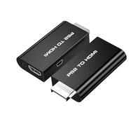 HBFQMDJLX PS2 to HDMI Adapter with 1080p Output, Audio Supported, Replacement Converter for PS2 Console, Plug & Play, No External Power Needed, Compatible with PS2 Slim & Fat Models (Not for PS1)