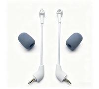 HBFQMDJLX White Replacement Microphone for Hurricane II 2021 Version Headsets, Plug-and-Play 3.5mm Detachable Mic for Clear Voice Communication in Gaming & Streaming