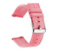 HBGRVCKS Nylon Watch Band 18mm20mm22mm Unisex Cloth Watch Strap for Quartz Or Smart Watch Replacement Strap(Pink_18mm)