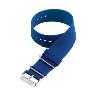 HBGRVCKS One Piece Silicone Watch Band 20mm 22mm Unisex Rubber Watch Strap Replacement Watch Band For Traditional Or Smart Watch Watch Accessories(Blue,20mm)