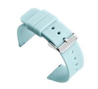 HBGRVCKS Quick Release Silicone Watch Band 12 14 16 18 19 20 21 22 24mm Watch Replacement Band Watch Accessories Unisex Watch Rubber Strap(Light Blue,12mm)