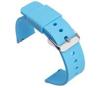 HBGRVCKS Quick Release Silicone Watch Band 12mm 14mm 16mm 18mm 19mm 20mm 21mm 22mm 24mm For Traditional Or Smart Watch Unisex Rubber Watch Strap Replacement Strap(Blue,12mm)