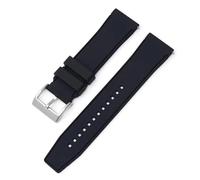 HBGRVCKS Quick Release SiliconeWatch Band 20mm 22mm 24mm 26mm Sports Rubber Strap Watch Replacement Strap Unisex Watch Bracelet Suitable For Smart Watches Or Traditional Watches(Black silver,26mm)