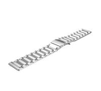 HBGRVCKS Quick Release Stainless Steel Replacement for MenWomenMetalChain Watch Strap(Silver,24mm)