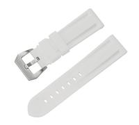 HBGRVCKS Watch Strap Rubber Watch Band 20mm 22mm Camouflage Replacement Silicone Wrist Belt Bracelet Soft Watch Strap(White,26mm)