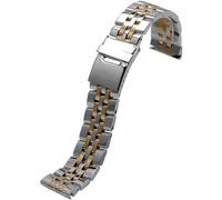 HBGRVCKS Watch Strap Solid Watch Strap Stainless Steel Watchband 20mm 22mm 24mm Men's Metal Replacement Bracelet Universal