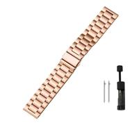HBGRVCKS Watch Strap Stainless Steel Strap 18mm 20mm 22mm Metal Watch Band Quick Release Universal Replacement Wristband(Rose Gold,20mm)