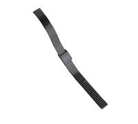 HBGRVCKS Watch Strap Stainless Steel Watch Band 10mm 12mm 14mm Silver Golden Bracelet Replacement Strap Ladies Watch Strap(Black,16mm)