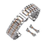 HBGRVCKS Watch Strap Stainless Steel Watch Bands 12mm 22mm 24mm Metal Watch Strap Butterfly Buckle Universal Bracelet