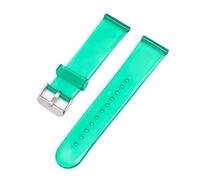 HBGRVCKS Watch Strap Transparent Rubber Watch Band 20mm 22mm Sports Silicone Strap Universal Quick Release Replacement Watchband Soft(Blue green,20mm)